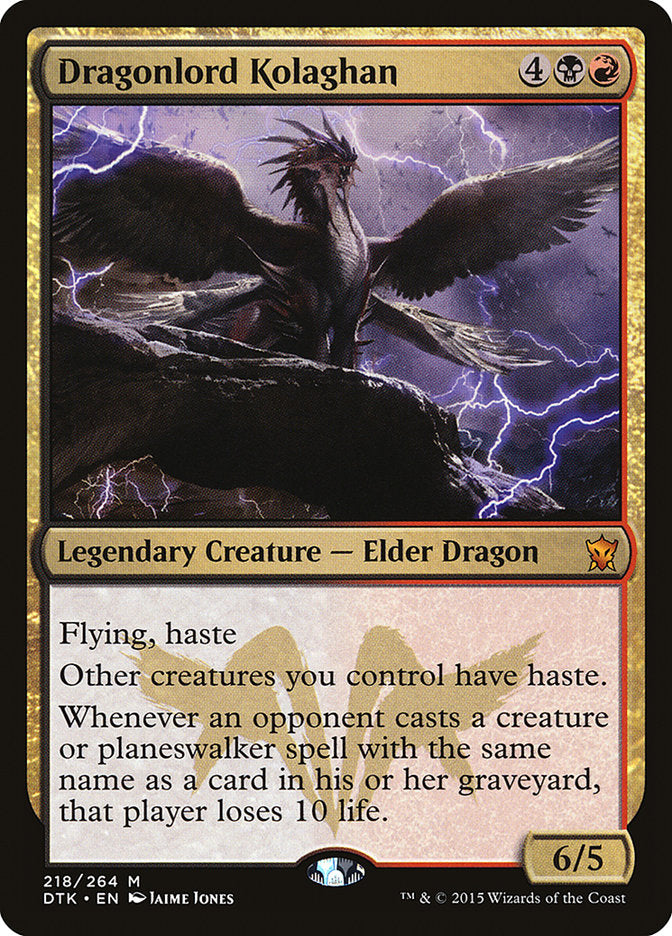 Dragonlord Kolaghan [Dragons of Tarkir] Magic: The Gathering