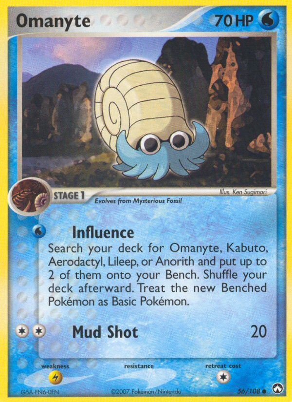 Omanyte (56/108) [EX: Power Keepers] Pokémon