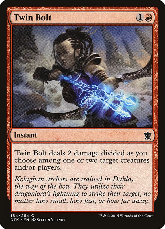 Twin Bolt [Dragons of Tarkir] Magic: The Gathering