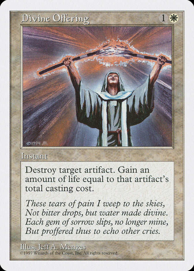 Divine Offering [Fifth Edition] Magic: The Gathering