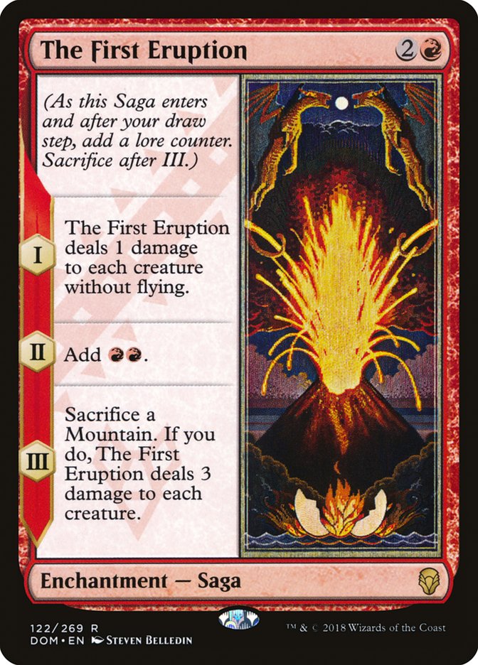 The First Eruption [Dominaria] Magic: The Gathering