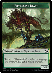 Phyrexian Mite (012) // Phyrexian Beast Double-Sided Token [Phyrexia: All Will Be One Tokens] Magic: The Gathering
