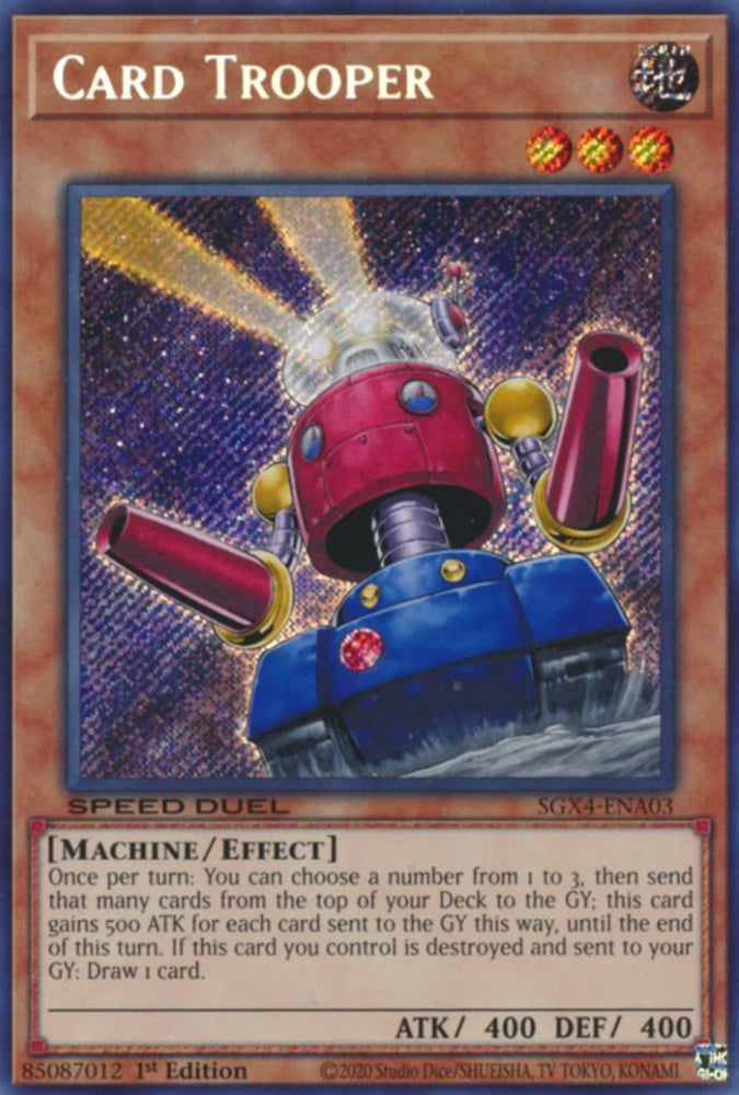Card Trooper (Secret Rare) [SGX4-ENA03] Secret Rare - Yugioh Cards For Your TCG Needs!