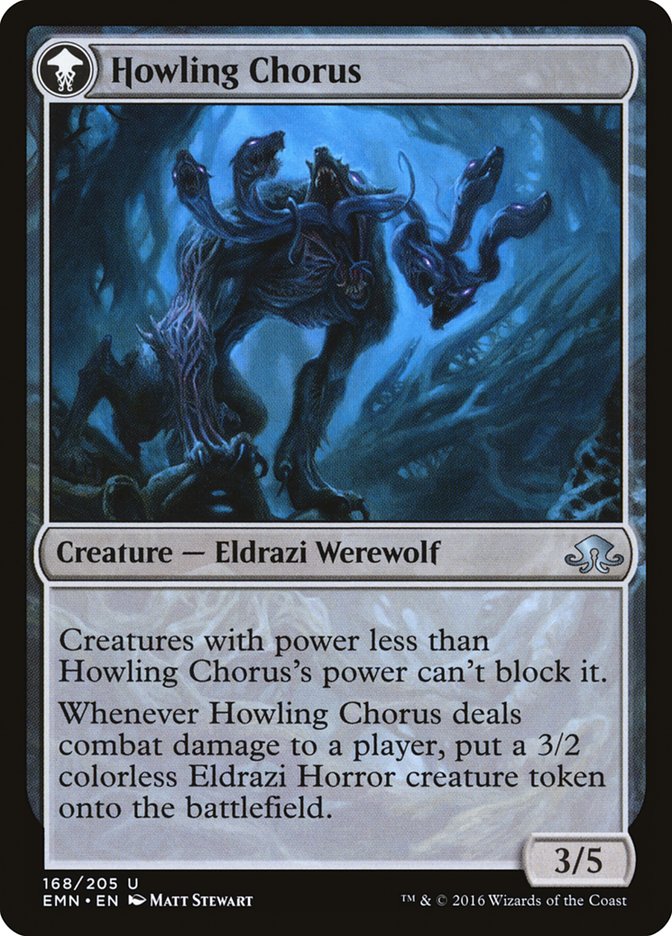 Shrill Howler // Howling Chorus [Eldritch Moon] Magic: The Gathering