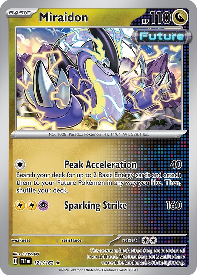 Miraidon (121/162) (Theme Deck Exclusive) [Scarlet & Violet: Temporal Forces] Pokémon