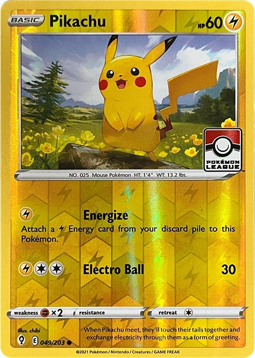 Pikachu (049/203) (2023 2024 League Promo) [League & Championship Cards] Pokémon