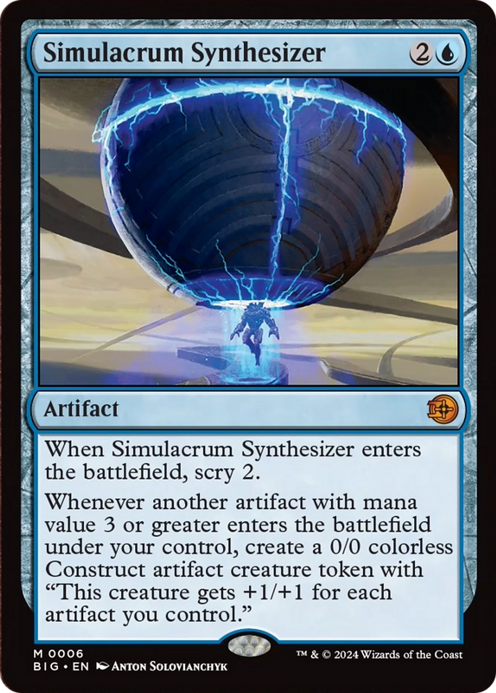 Simulacrum Synthesizer [Outlaws of Thunder Junction: The Big Score] Magic: The Gathering
