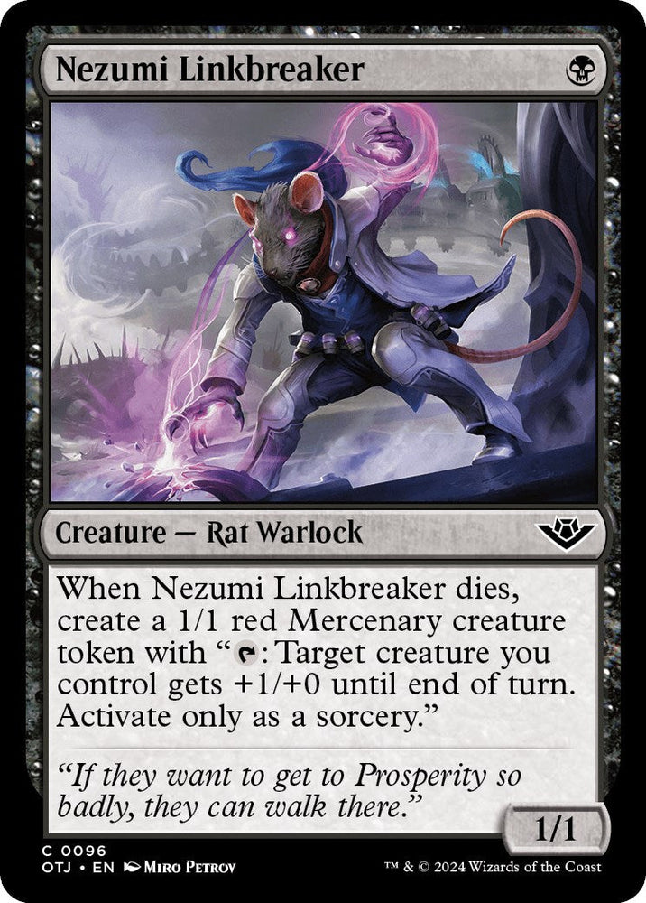 Nezumi Linkbreaker [Outlaws of Thunder Junction] Magic: The Gathering