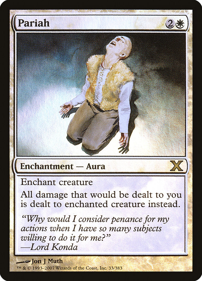 Pariah (Premium Foil) [Tenth Edition] Magic: The Gathering