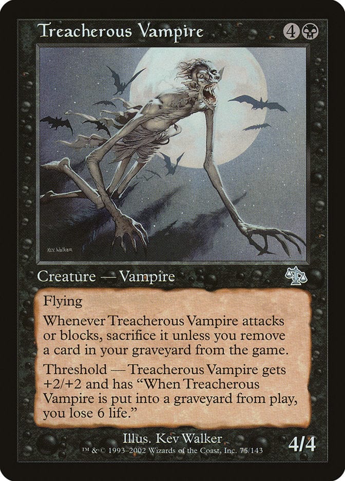 Treacherous Vampire [Judgment] Magic: The Gathering
