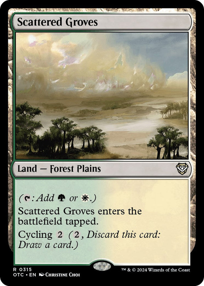 Scattered Groves [Outlaws of Thunder Junction Commander] Magic: The Gathering