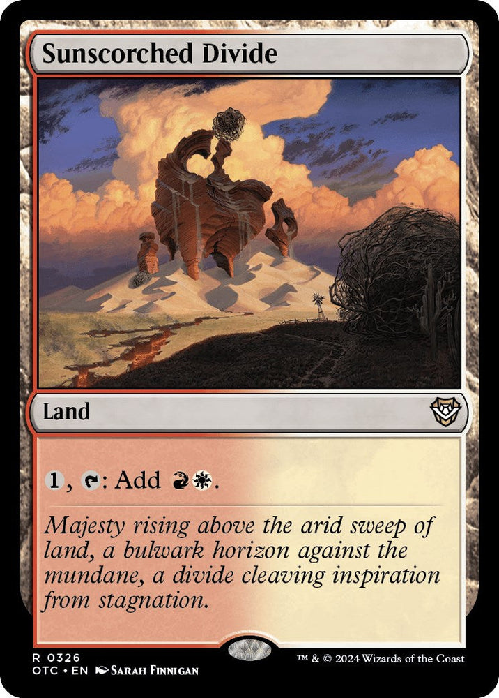 Sunscorched Divide [Outlaws of Thunder Junction Commander] Magic: The Gathering
