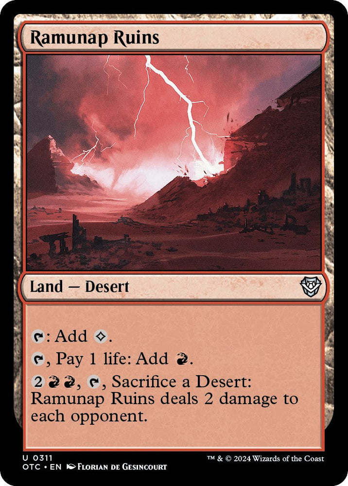 Ramunap Ruins [Outlaws of Thunder Junction Commander] Magic: The Gathering