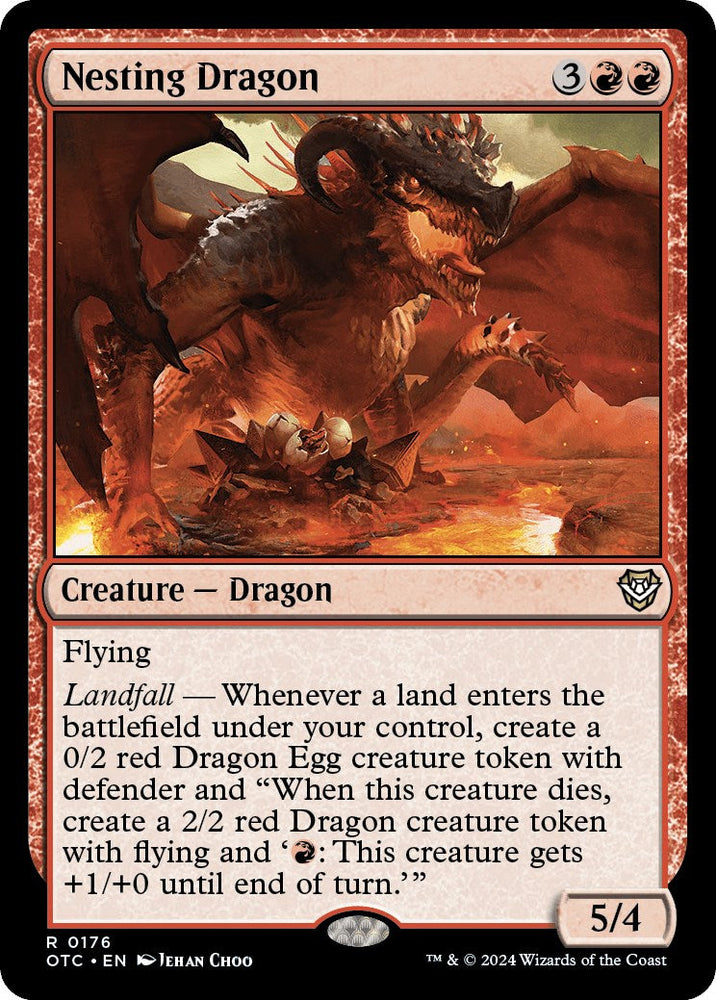 Nesting Dragon [Outlaws of Thunder Junction Commander] Magic: The Gathering