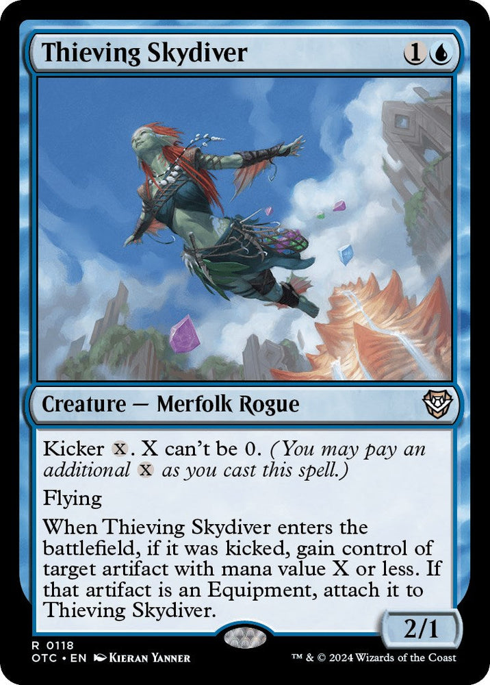 Thieving Skydiver [Outlaws of Thunder Junction Commander] Magic: The Gathering