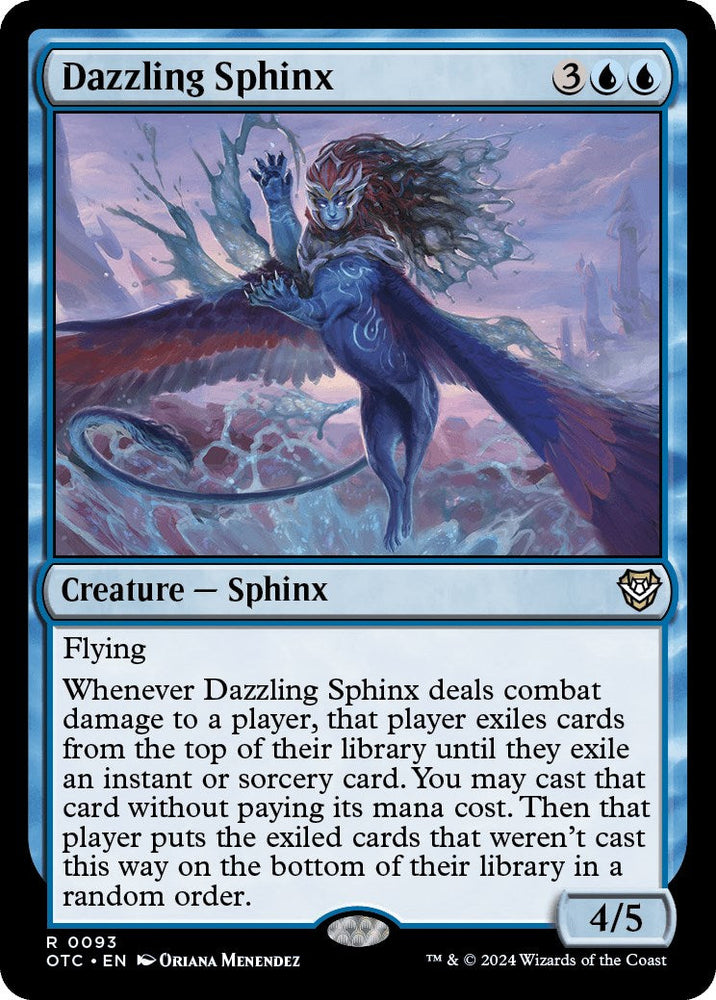 Dazzling Sphinx [Outlaws of Thunder Junction Commander] Magic: The Gathering