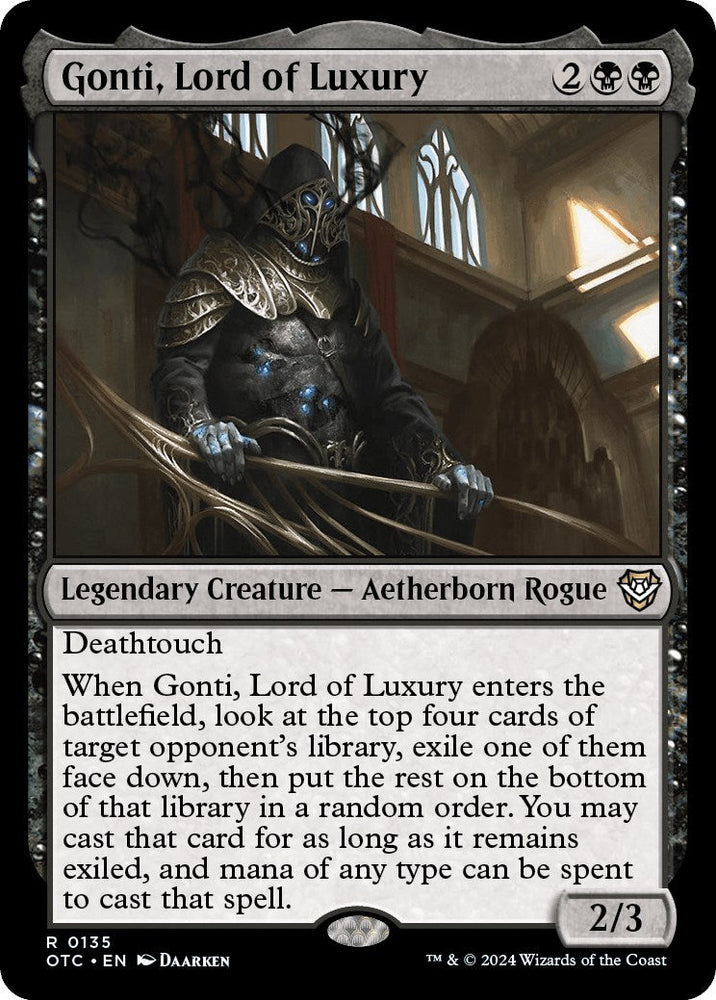 Gonti, Lord of Luxury [Outlaws of Thunder Junction Commander] Magic: The Gathering