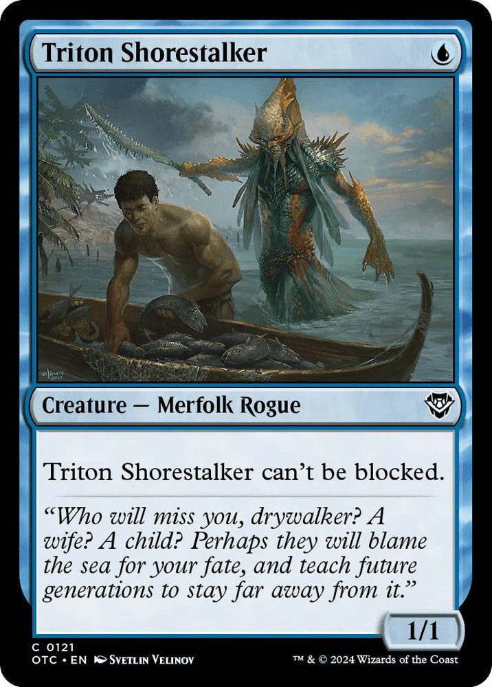 Triton Shorestalker [Outlaws of Thunder Junction Commander] Magic: The Gathering