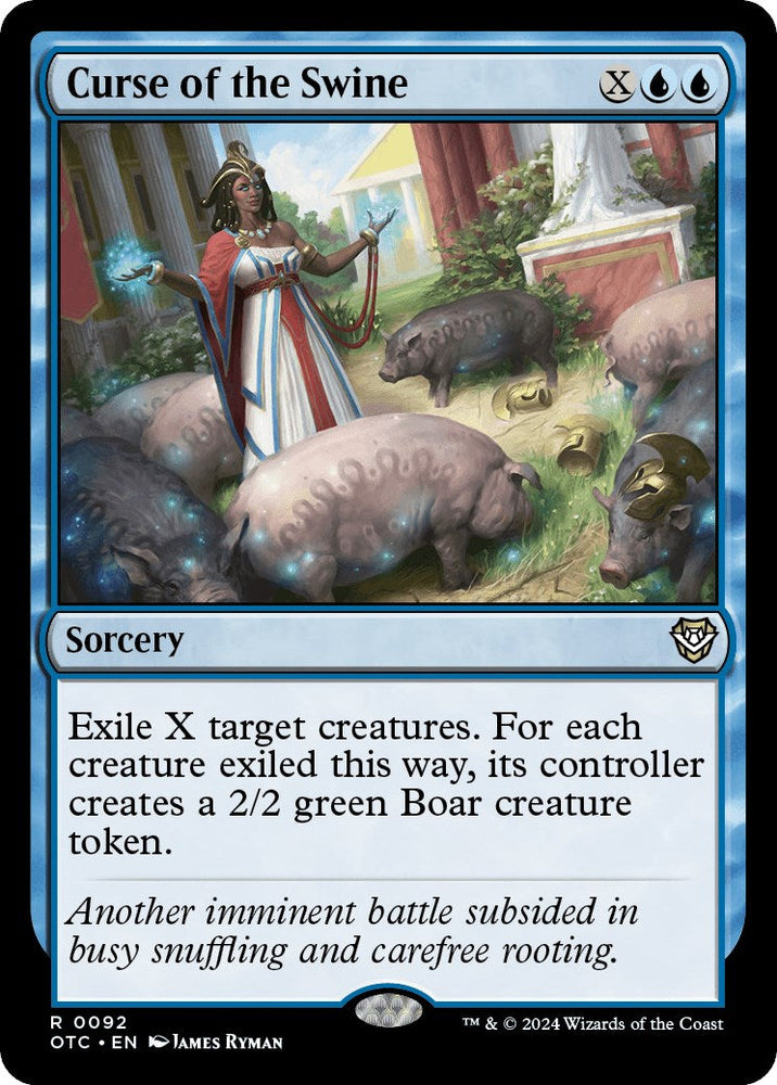 Curse of the Swine [Outlaws of Thunder Junction Commander] Magic: The Gathering