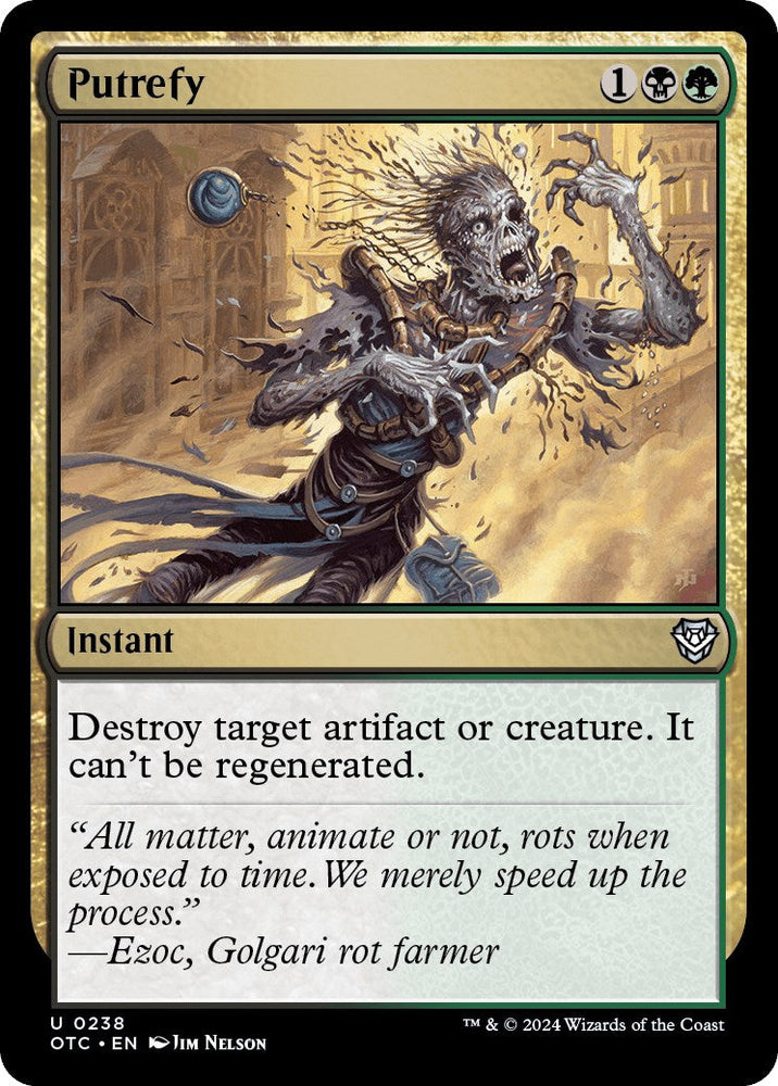 Putrefy [Outlaws of Thunder Junction Commander] Magic: The Gathering