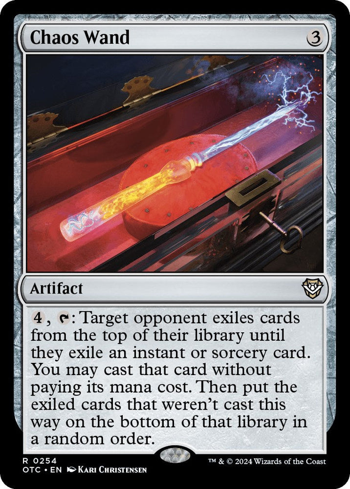 Chaos Wand [Outlaws of Thunder Junction Commander] Magic: The Gathering