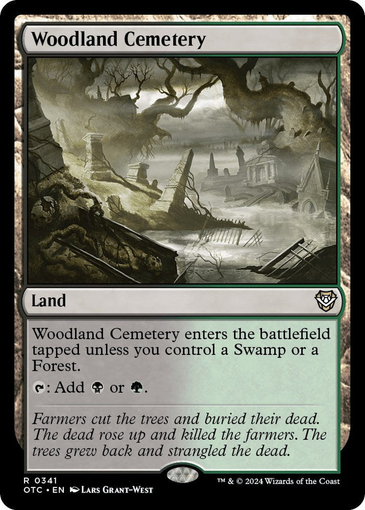 Woodland Cemetery [Outlaws of Thunder Junction Commander] Magic: The Gathering