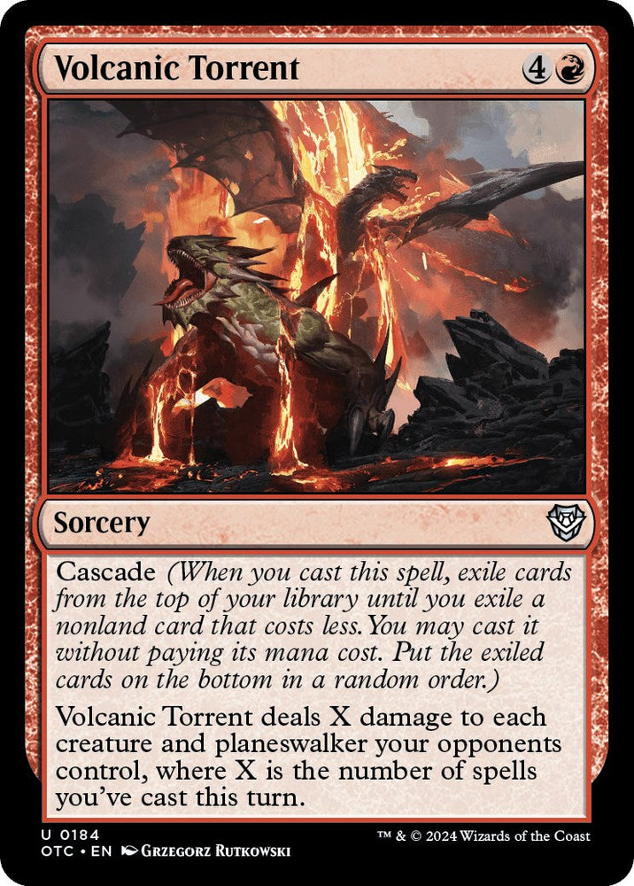 Volcanic Torrent [Outlaws of Thunder Junction Commander] Magic: The Gathering