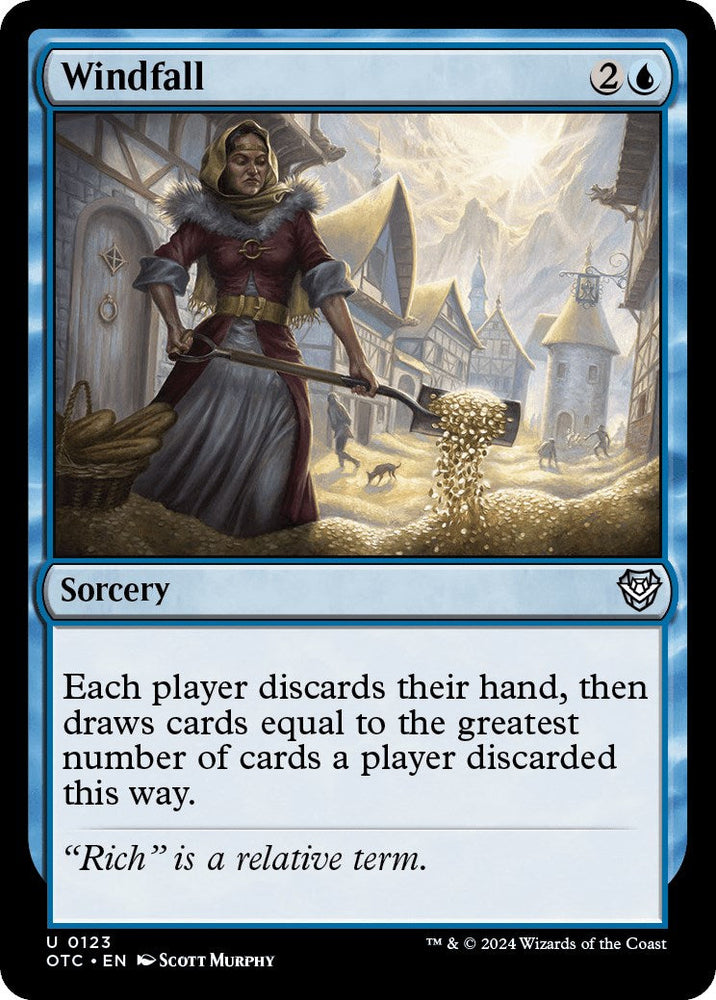 Windfall [Outlaws of Thunder Junction Commander] Magic: The Gathering
