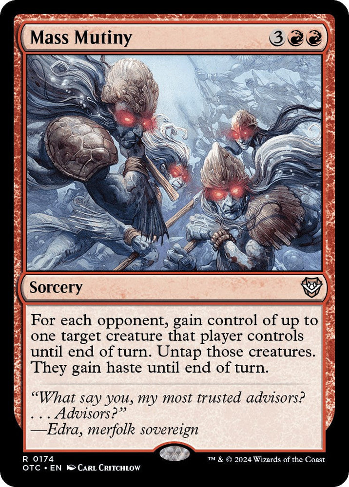 Mass Mutiny [Outlaws of Thunder Junction Commander] Magic: The Gathering