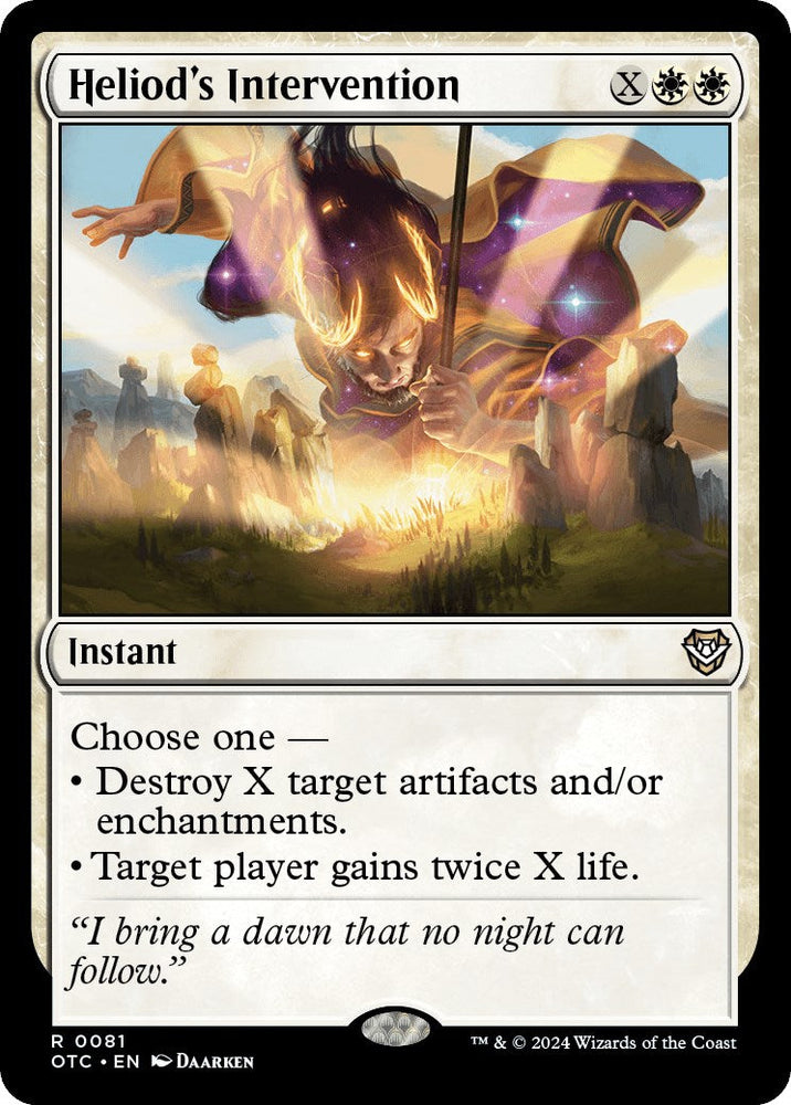 Heliod's Intervention [Outlaws of Thunder Junction Commander] Magic: The Gathering
