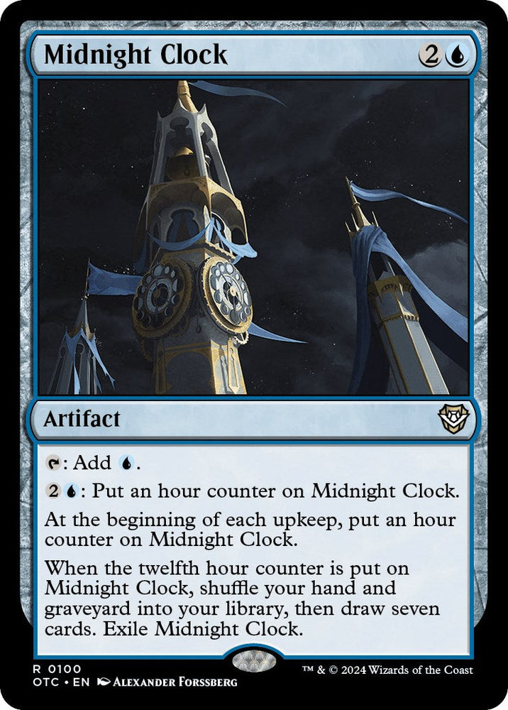 Midnight Clock [Outlaws of Thunder Junction Commander] Magic: The Gathering