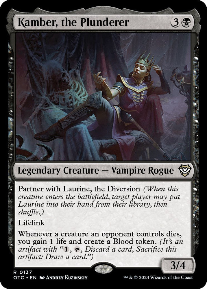 Kamber, the Plunderer [Outlaws of Thunder Junction Commander] Magic: The Gathering