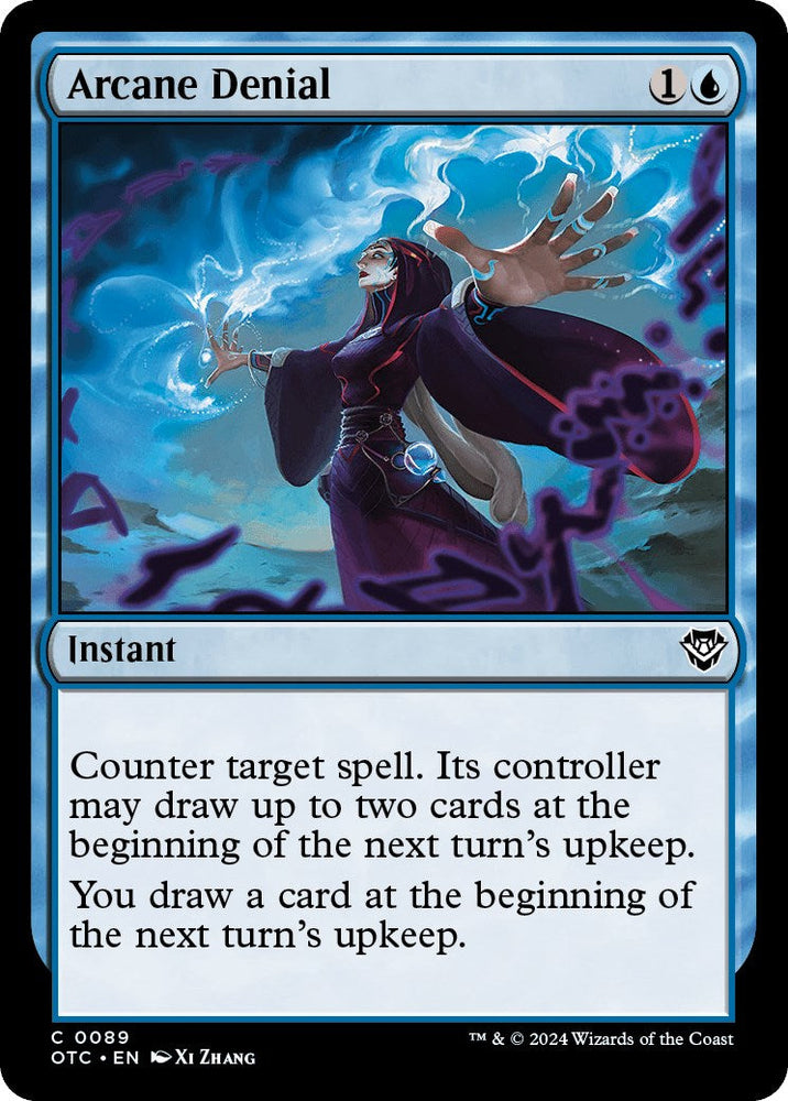 Arcane Denial [Outlaws of Thunder Junction Commander] Magic: The Gathering
