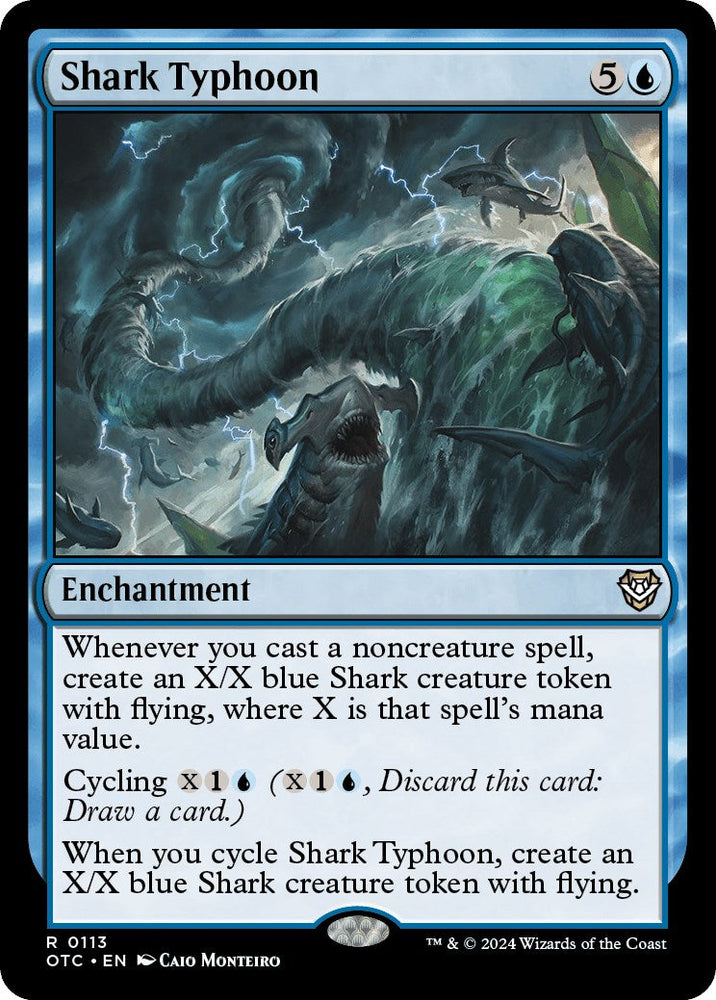 Shark Typhoon [Outlaws of Thunder Junction Commander] Magic: The Gathering