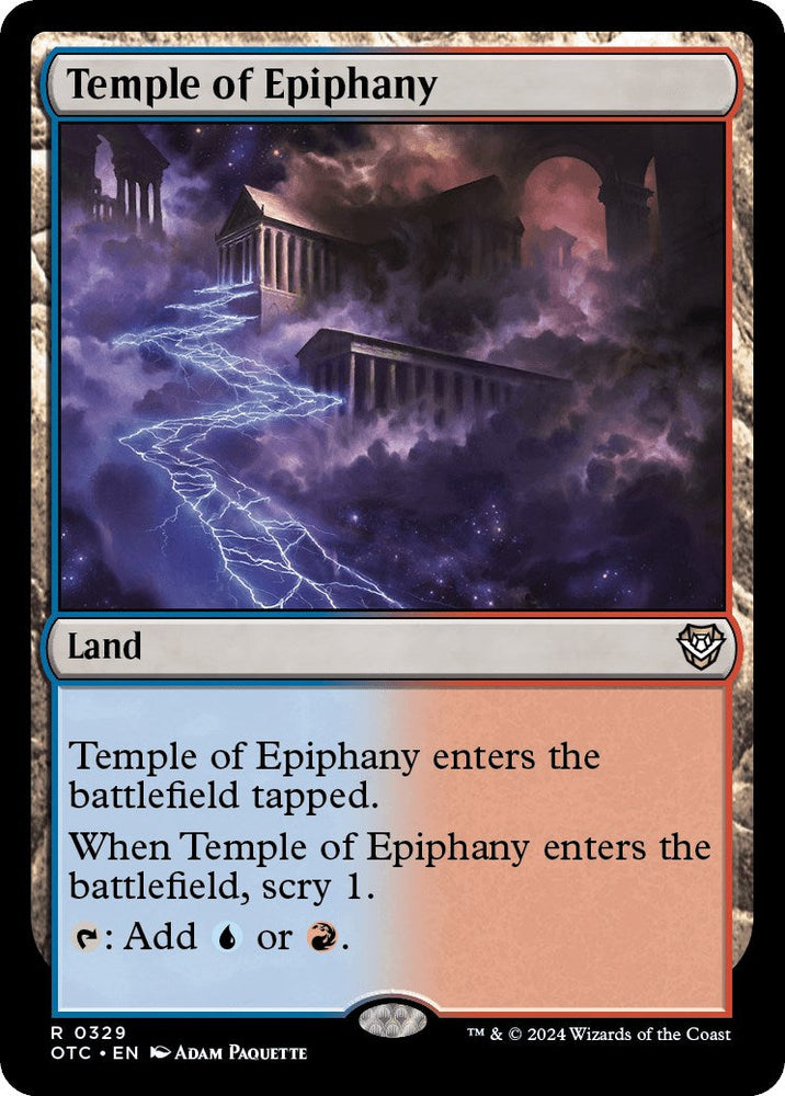 Temple of Epiphany [Outlaws of Thunder Junction Commander] Magic: The Gathering