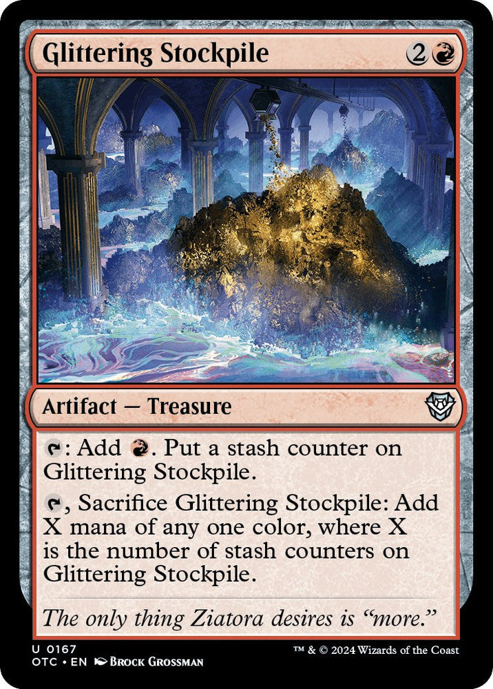 Glittering Stockpile [Outlaws of Thunder Junction Commander] Magic: The Gathering