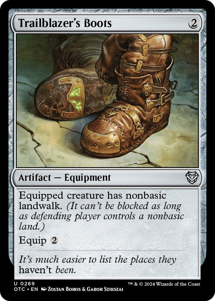 Trailblazer's Boots [Outlaws of Thunder Junction Commander] Magic: The Gathering