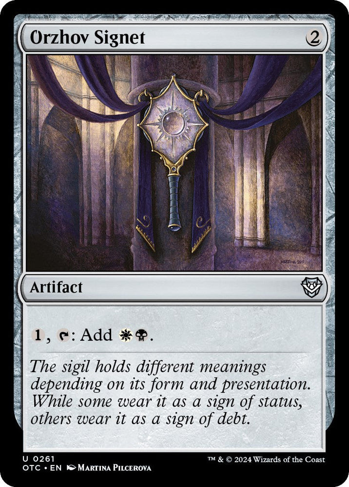 Orzhov Signet [Outlaws of Thunder Junction Commander] Magic: The Gathering