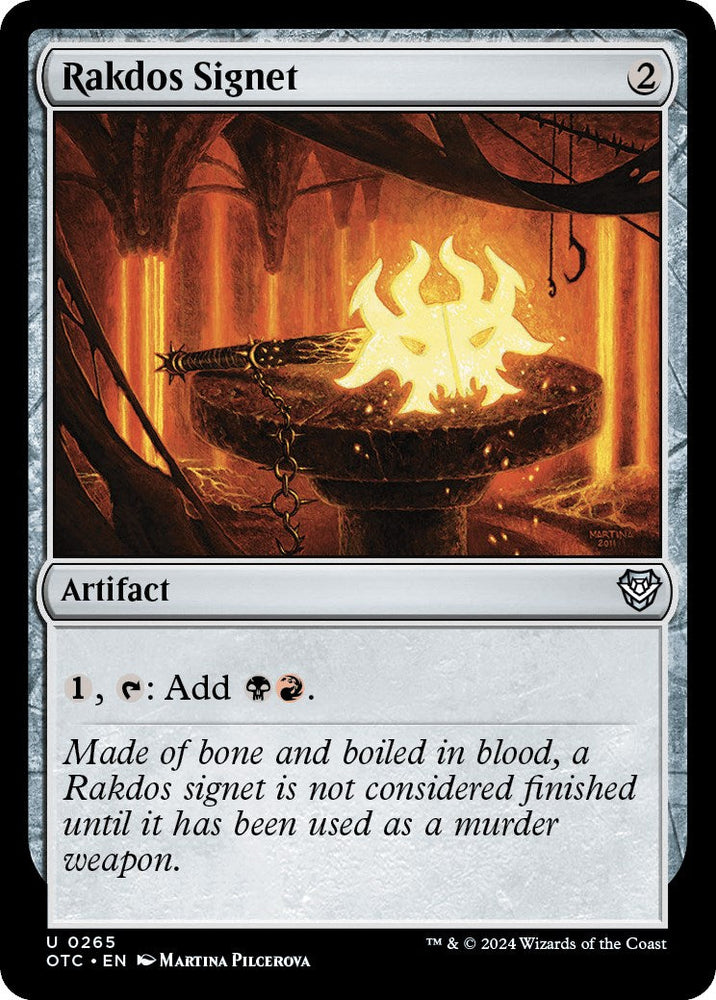 Rakdos Signet [Outlaws of Thunder Junction Commander] Magic: The Gathering