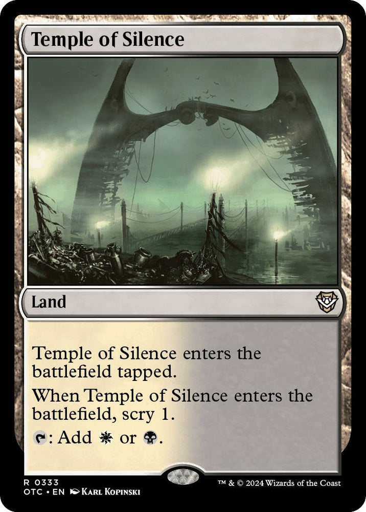 Temple of Silence [Outlaws of Thunder Junction Commander] Magic: The Gathering