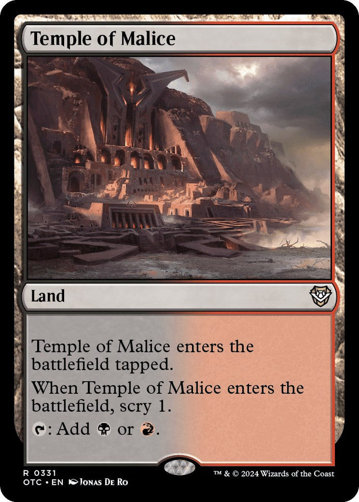 Temple of Malice [Outlaws of Thunder Junction Commander] Magic: The Gathering