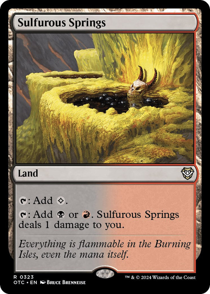 Sulfurous Springs [Outlaws of Thunder Junction Commander] Magic: The Gathering