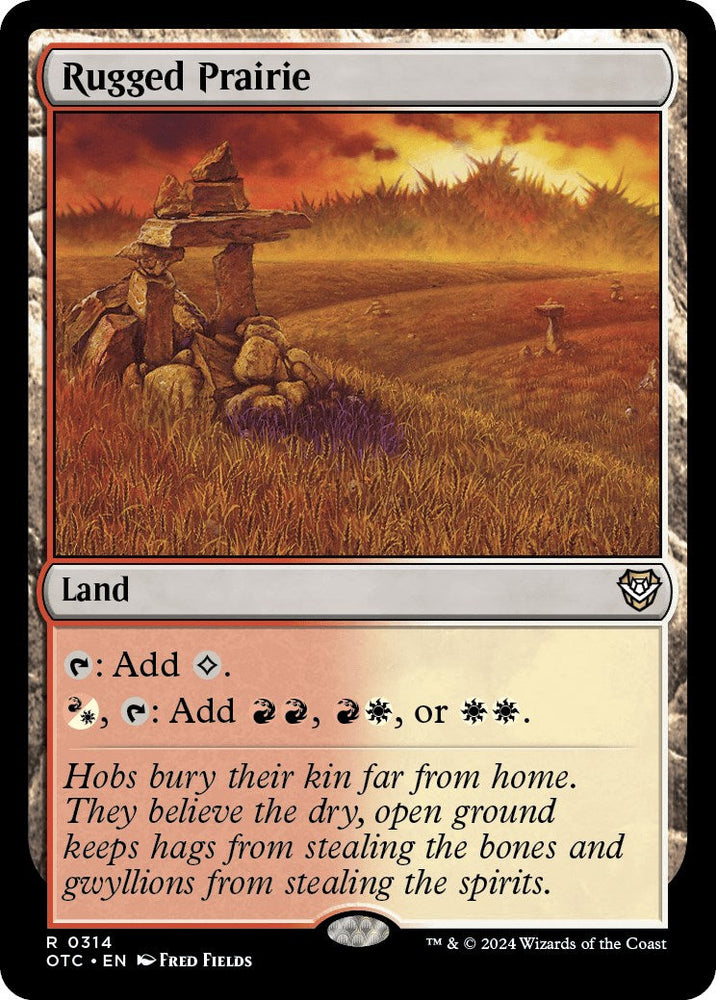 Rugged Prairie [Outlaws of Thunder Junction Commander] Magic: The Gathering