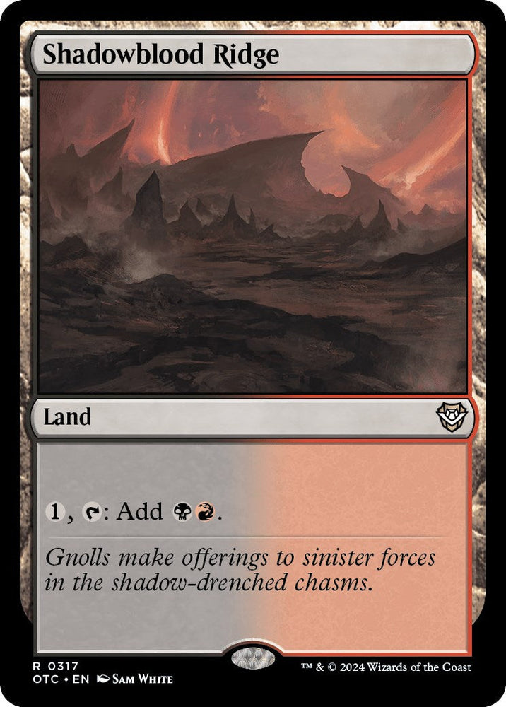 Shadowblood Ridge [Outlaws of Thunder Junction Commander] Magic: The Gathering