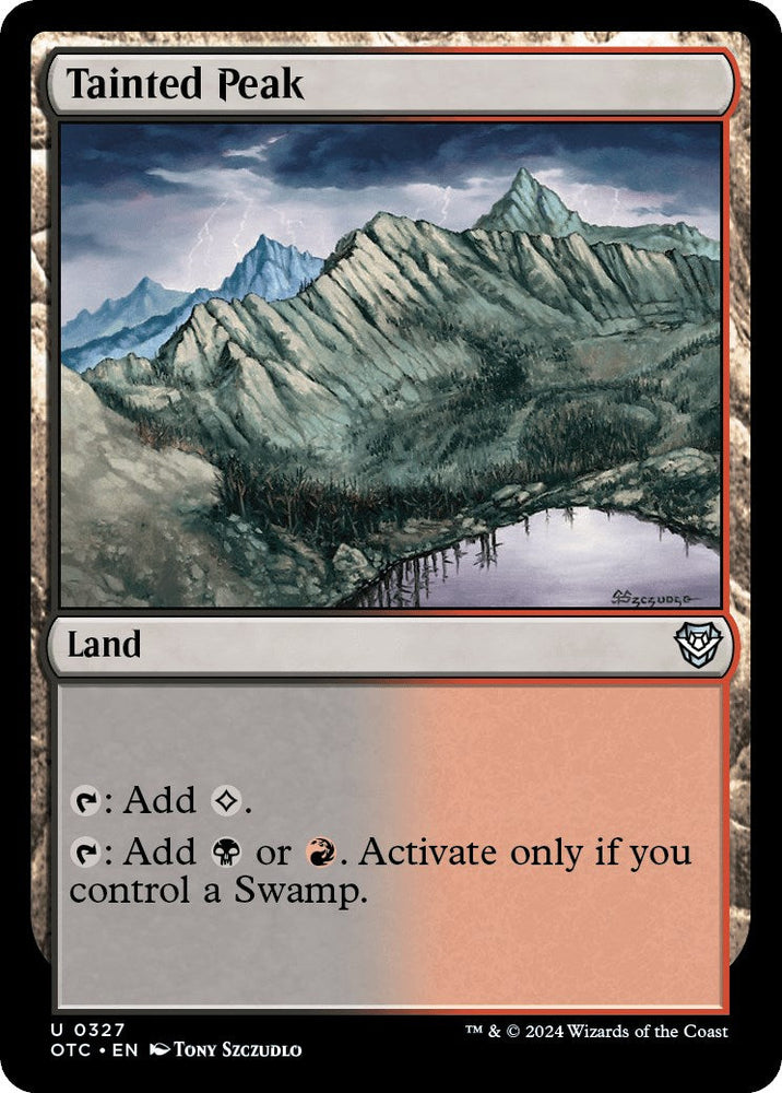 Tainted Peak [Outlaws of Thunder Junction Commander] Magic: The Gathering