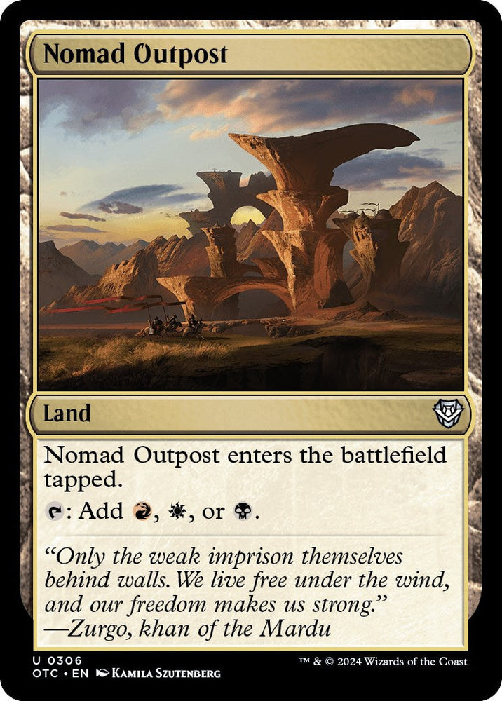 Nomad Outpost [Outlaws of Thunder Junction Commander] Magic: The Gathering