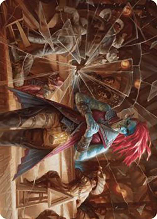 Obeka, Splitter of Seconds Art Card [Outlaws of Thunder Junction Art Series] Magic: The Gathering