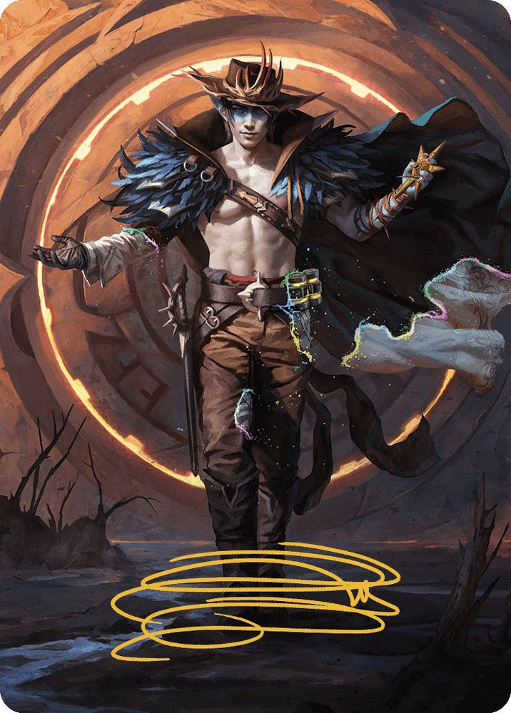 Oko, the Ringleader Art Card (29/54) (Gold-Stamped Signature) [Outlaws of Thunder Junction Art Series] Magic: The Gathering