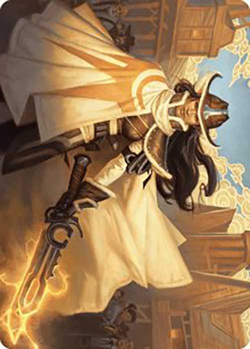 Omenport Vigilante Art Card [Outlaws of Thunder Junction Art Series] Magic: The Gathering