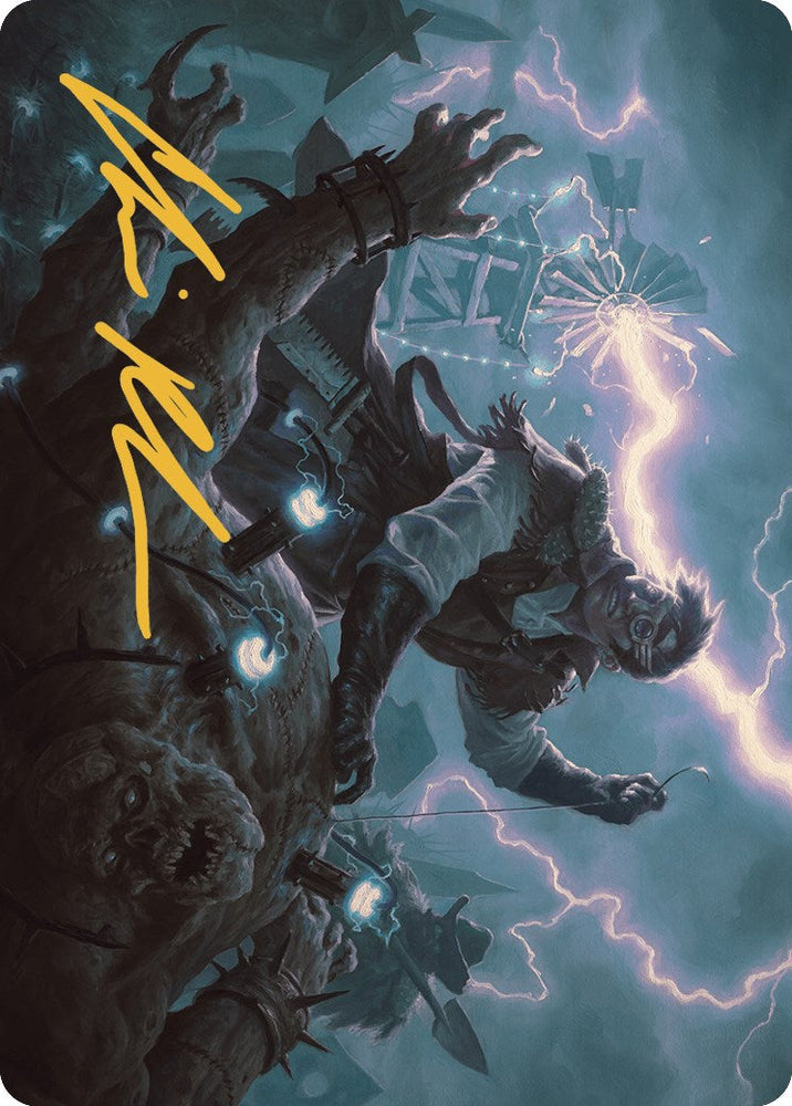 Geralf, the Fleshwright Art Card (Gold-Stamped Signature) [Outlaws of Thunder Junction Art Series] Magic: The Gathering